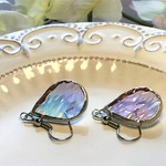 ステンドグラス　ドロップピアス/イヤリング～虹～