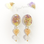 K ＊ statice bouquet oval ＊ ピアス/イヤリング