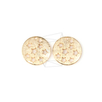 PDT-1113-MG【2個入り】スターカットアウトラウンドペンダント,Star Cutout Round 