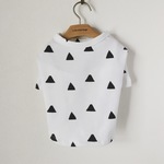 【再販】犬服・ モノトーントライアングルTシャツ