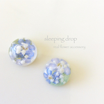 flower dome earring(みずいろ)