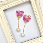 ハートのゆらゆらピアス/pin