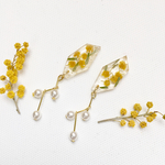 【再販】ミモザのフラワーピアス