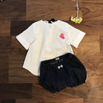 デニムのかぼちゃパンツ