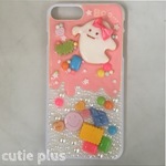 yukamusan26様オーダー専用ページ[送料無料]iPhone7プラスケース　おばけちゃんスイーツデコ(ピンク)