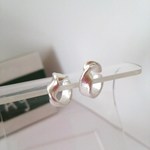 シルバー　ノンホールピアス　2WAYねじり