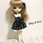 【再販☆販売1周年記念モデル】ドールアウトフィット☆大きなリボンのおすましワンピ