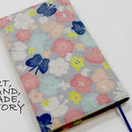 【新書】お花と蝶々のブックカバー