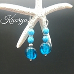 ピアス☆水色の🔵☆【金属アレルギー対応】