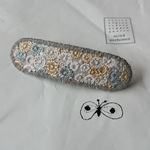 再販 skyful ライトグレー バレッタ ミナペルホネン ハンドメイド