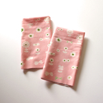 【カットクロス】flower garden （pink-green-milk） Kona® コットン ファブリック（幅52cm×長さ50cm）