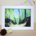 油絵原画『光』　額付き