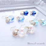 【ゴールド】マーメイド○゜ｽﾜﾛﾌｽｷｰ…ピアス.イヤリング