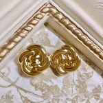 ヴィンテージボタンピアス