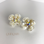 パールフラワー×ビジューピアス