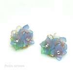 透き通る紫陽花＊ブローチ
