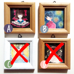 ミニ原画 A〜D 4点