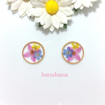 押花咲くピアス