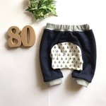【受注生産】＊80＊マリン風なやわらかハーフモンキーパンツ　