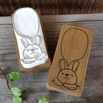 消しゴムはんこ★吹き出しうさちゃん