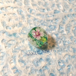 【一点物】なでしこのとんぼ玉  Green