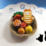 ミニチュアフードのみつばちサンドイッチ