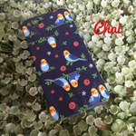 souffle0215様オーダー分 インコちゃん ネイビー　iPhone5.5sケース 