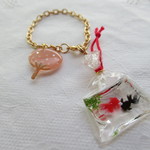 New  金魚すくいの袋金魚バッグチャーム