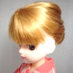 リカちゃん　浴衣　ピンク・ハイビスカス