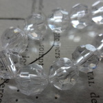 アクリルビーズ(カット)クリア　10mm 　 No15