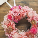 受注制作  Petite Couronne＜Vanilla Pink＞＊幸せ舞い込むリース＜ミニ＞