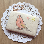 パスケースアキクサインコ「エキゾチックアニマルズ」