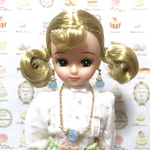 blue♡香水瓶風ピアス&ネックレス❁リカちゃんsize