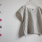 ダブルガーゼのＴシャツ　ストライプ
