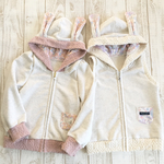 コ様オーダー品＊120サイズ＊うさみみパーカー＆ベスト