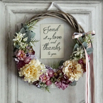 ka527su様専用… 'rustic wedding' wreath bouquet:アンティーククリームのリースブーケ