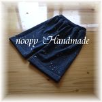 グリッター星屑☆薄デニムknitのハーフパンツ　size order70~100