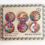 【ボタン】cookie ＊おはじき＊15mm◯6個◯SUN-1541