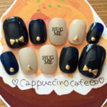 【HUGMEネイビーリボンアッシュグレー】