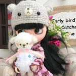 白もこ羊さん あみぐるみ