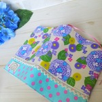 カラフル紫陽花のブックカバー☆みずたま☆