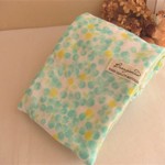 再販*８重ガーゼマフラーフェイスタオル*pastelgreenmimosa*
