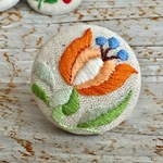 セール＊送料無料＊刺繍ブローチ✳︎ベルフラワー②