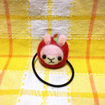 りんごうさぎヘアゴム