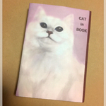 送料無料の猫のブックカバー。CAT in  BOOK 3枚セット+猫足跡のしおり3枚