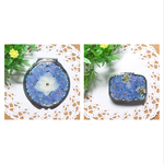 星降る紫陽花の押し花コンパクトミラー/ピルケース 【母の日おすすめアイテム】