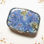 星降る紫陽花の押し花ピルケース 【母の日おすすめアイテム】