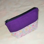 ☆値下げしました☆薄紫小花柄のミニポーチ