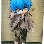 No.27 オビツ１１☆カーデ&サロペットハーフパンツ