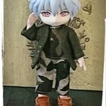 No.２８ オビツ１１☆カーデ&サロペットハーフパンツ